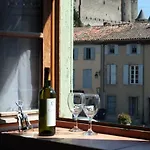 아파트 Les De Laure - L'or Vert, Avec Vue Sur Le Chateau, Parking Prive, Climatisation, A 160 M De La Cite Medievale *