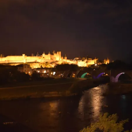 Apartment Les De Laure - L'or Vert, Avec Vue Sur Le Chateau, Parking Prive, Climatisation, Netflix, A 160 M De La Cite Medievale Carcassonne