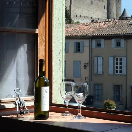 Apartmán Les De Laure - L'or Vert, Avec Vue Sur Le Chateau, Parking Prive, Climatisation, A 160 M De La Cite Medievale *